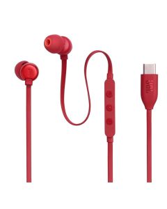 Écouteurs Filaires JBL T310C USB-C - Rouge