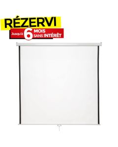 Ecran de Projection Mural 213 x 213 cm avec Commande