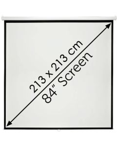 Ecran de Projection Mural TELON 213 x 213 cm