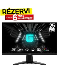 Ecran Gaming MSI G255F 24.5'' Full HD Fast IPS 180 Hz