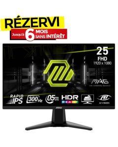 Ecran Gaming MSI MAG 255XF 24.5'' Full HD Fast IPS 300Hz