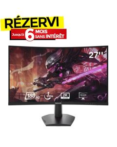 Ecran Gaming REDRAGON Coral 27" 2K Curved 180 Hz