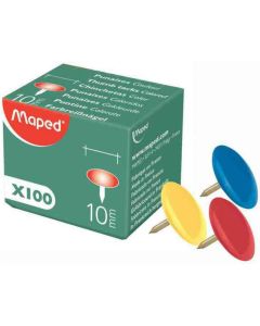 Punaise Couleur MAPED 10mm - 100 Piéces