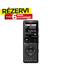Enregistreur vocal numérique Sony - Noir 