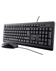 Ensemble clavier et souris Filaire TRUST PRIMO - Noir