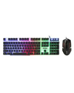 Ensemble Clavier et Souris Gamer Filaire JEDEL GK100 Plus - Noir