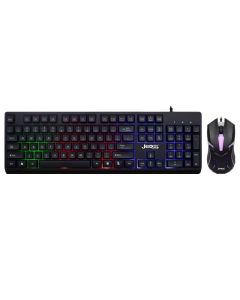 Ensemble Clavier et Souris Gamer Filaire JEDEL GK106 RGB Noir
