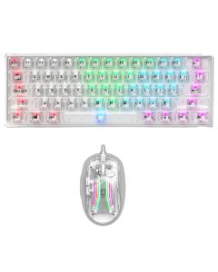 Ensemble Clavier et Souris Gamer Filaire STAR WAVE GCM1085 RGB - Transparent