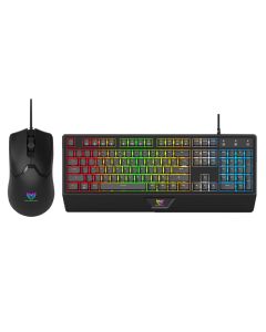 Ensemble Clavier et Souris Gamer Filaire STAR WAVE GCM1089 RGB - Noir