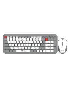 Ensemble Clavier Souris JEDEL Sans Fil 2.4 GHz Gris