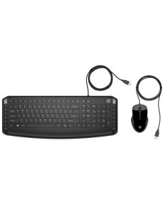 Ensemble Clavier + Souris Filaire HP 200 AZERTY - Noir (9DF28AA)