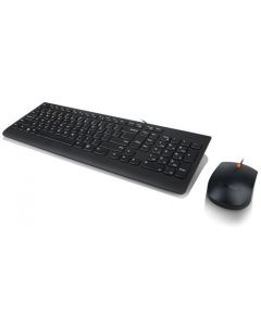Ensemble Clavier + Souris Filaire LENOVO 300 USB - Noir