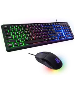 Ensemble Clavier&Souris Gamer Filaire G-LAB IRIDIUM RGB - Noir 