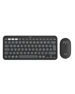 Ensemble Clavier & Souris Sans Fil LOGITECH Combo Pebble 2 Noir