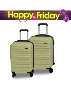 Ensemble de 2 Valises NEW STYLE Polycarbonate ABS - Beige