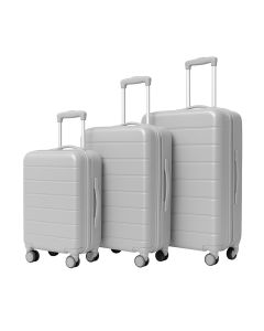 Ensemble de 3 Valises NEW STYLE Incassable 4 roues - Gris