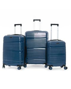 Ensemble de 3 Valises TITOU Incassable Polypropylene - Bleu Turquoise Brillant