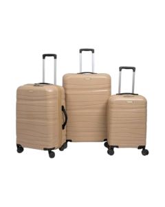 Ensemble de 3 Valises TITOU Incassable Polypropylene - Cappuccino Brillant