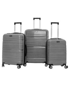 Ensemble de 3 Valises TITOU Incassable Polypropylene - Gris