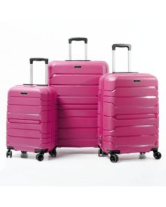 Ensemble de 3 Valises TITOU Incassable Polypropylene - Rose Fuchsia