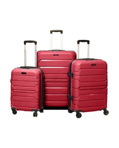 Ensemble de 3 Valises TITOU Incassable Polypropylene - Rouge Matt