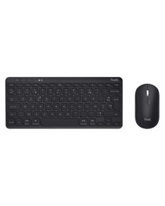 Ensemble Souris et Clavier Sans Fil TRUST LYRA Rechargeable - Noir