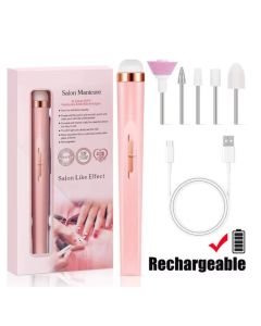 Ensemble De Manucure Pédicure Électrique 5EN1 NAILS-100 - Rose