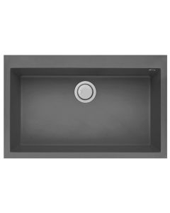 Évier De Cuisine Encastrable FOCUS Graniteck 1 Bac 80cm - Gris