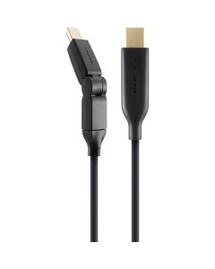 Câble BELKIN HDMI-A Vers HDMI-A avec Connecteurs Pivotants 2 M - Noir