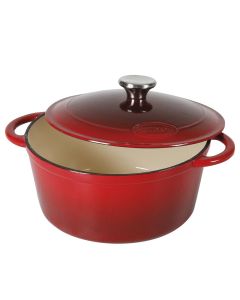 Faitout Fonte SITRAM 4Litres 34x23x12,5 cm - Rouge