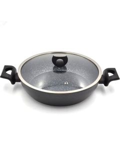 Faitout KORKMAZ A2944 26cm Avec Couvercle - Noir