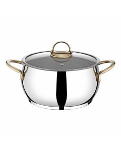 Faitout VIVALDI 20 cm Avec Couvercle 18/10 - Gold