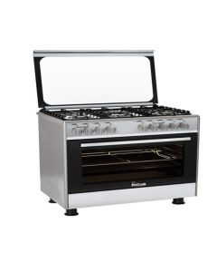 Cuisinière à Gaz + Four Électrique PROCOOK TE6950X 90 cm - Inox