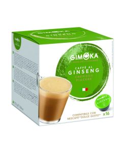 Boite de 16 Capsules GIMOKA Ginseng Compatible Dolce Gusto