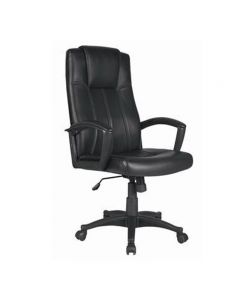FAUTEUIL AVION DOSSIER HAUT   En Simili Cuir - Noir (GD-0000853)