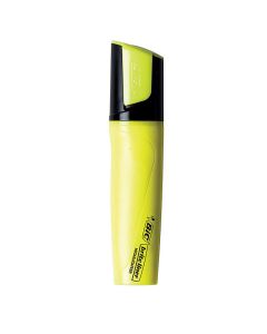 10 Surligneur BIC Highlighter Flat - Jaune 