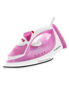 Fer à Repasser LEXICAL 2200W Inox Semelle Rose