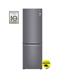 Frigo LG Combiné GR-B459NLLM 374L NoFrost - Platinum Silver