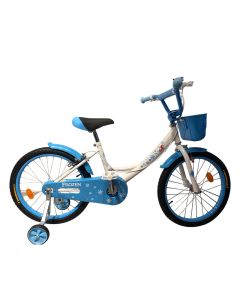 Vélo Enfant Frozen Pour Fille 16' - Blanc&Bleu