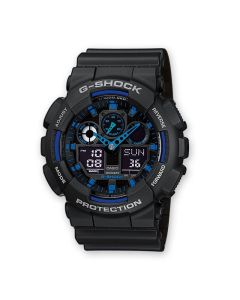 Montre Homme CASIO GA-100-1A2DR G-Shock - Noir&Bleu