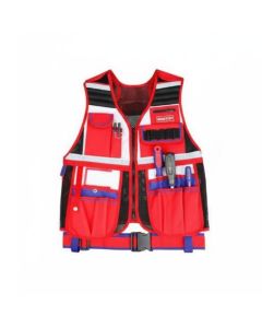 Gilet Outils EMTOP 47x66x3cm ETVT1701 - Rouge & Bleu 