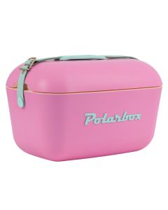 Glacière Vintage POLARBOX 20L – Rose Foncée – Cuir Naturel