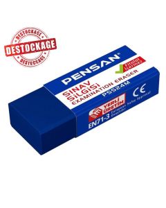 Gomme PENSAN Kidz Exam Eraser Bleue (99978) | Précision