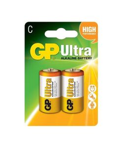 2 x Pile GP ALKALINE Ultra C 1.5V
