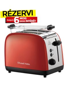 Grille Pain RUSSEL HOBBS Colours Plus 26554-56 1600W - Rouge