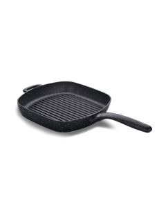 Poêle Grill En Gusto Plus KORKMAZ 28 x 28 CM - Gris