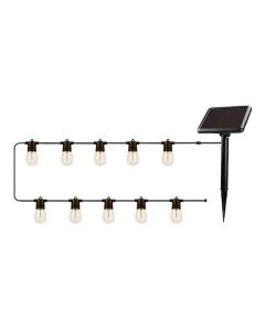 GUIRLANDE SOLAIRE LED FOREVER LIGHT SUNARI FLS-60 10 AMPOULES - Noir