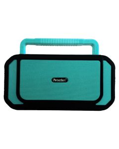 Haut-parleur et Radio FM Sans Fil PETERHOT PTH-X10 Avec Torche - Cyan