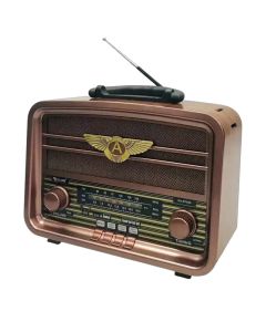 Haut Parleur et Radio Golon Sans Fil RXBT939SQ - Marron