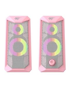 Haut Parleur Filaire Gamer Havit SK202 RGB - Rose